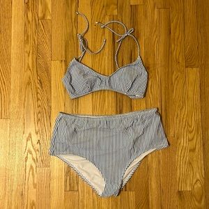 J. Crew seersucker bikini
